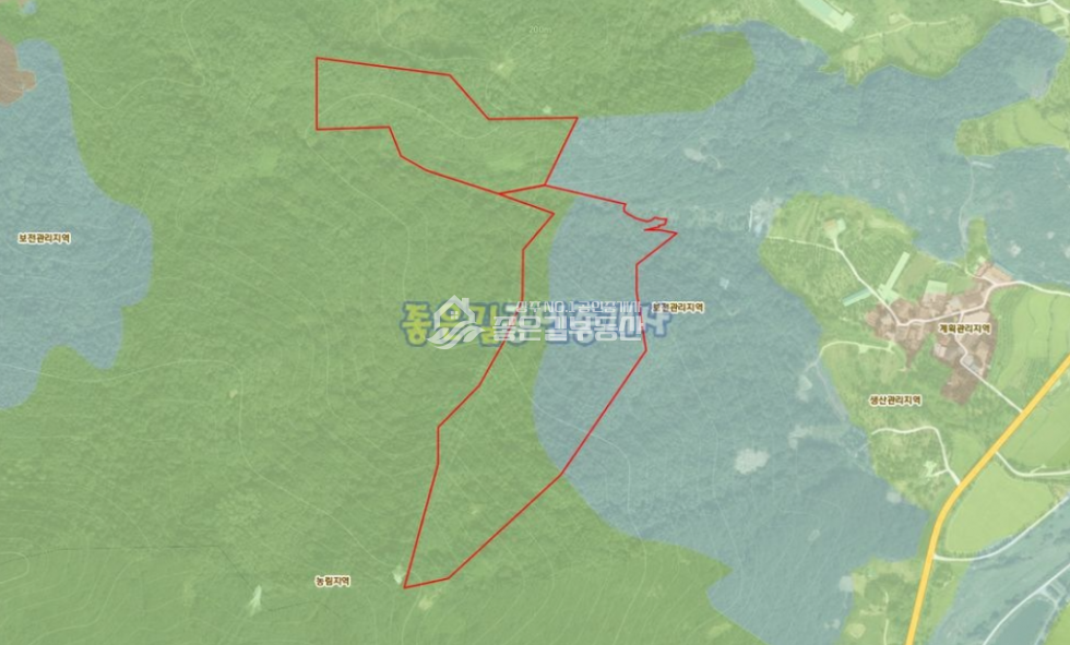 경북 상주시 낙동면 승곡리 낙동면 승곡리 임야 31,440평 매매 매물번호 10229 사진 2