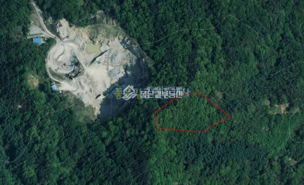 경북 상주시 외남면 구서리 <공시지가보다 싸게 급매> 외남면 구서리 산중턱 임야 2,640평 매매 매물번호 10455 사진 1